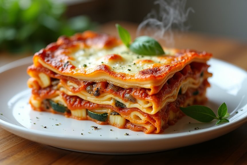 hearty vegetarian layered lasagna recipe