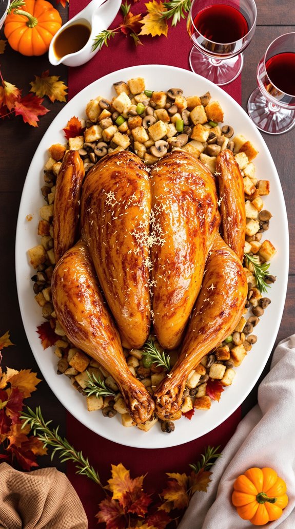 homemade festive turkey dish