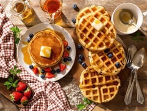 homemade pancake and waffle mix