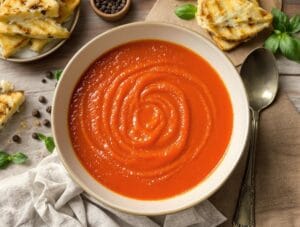 homemade quick cozy tomato soup