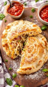 homey cheesy calzone family favorite