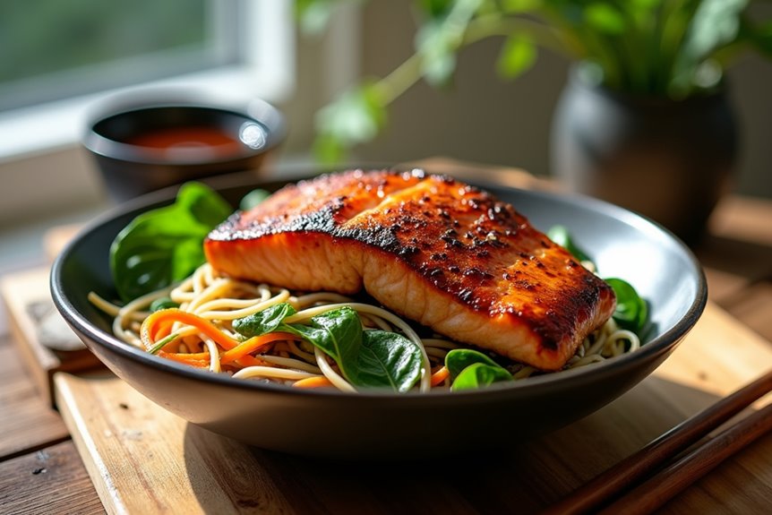 irresistible teriyaki marinade vibrant soba noodle bed