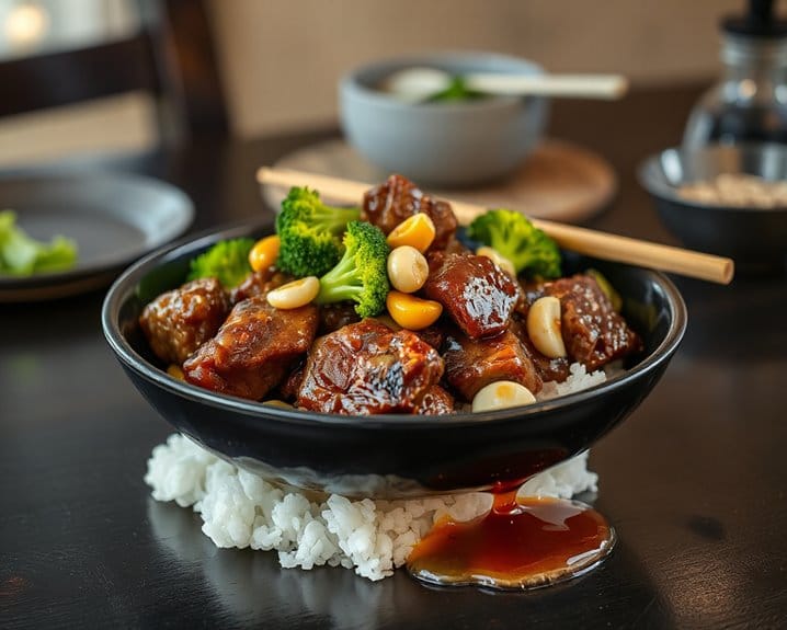 juicy pressure cooked beef broccoli