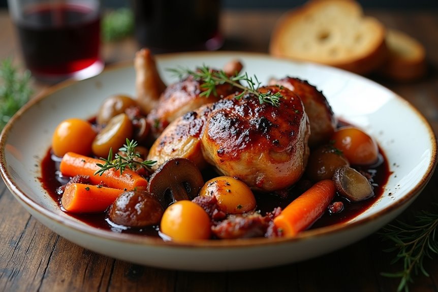 layered flavorful french chicken dish