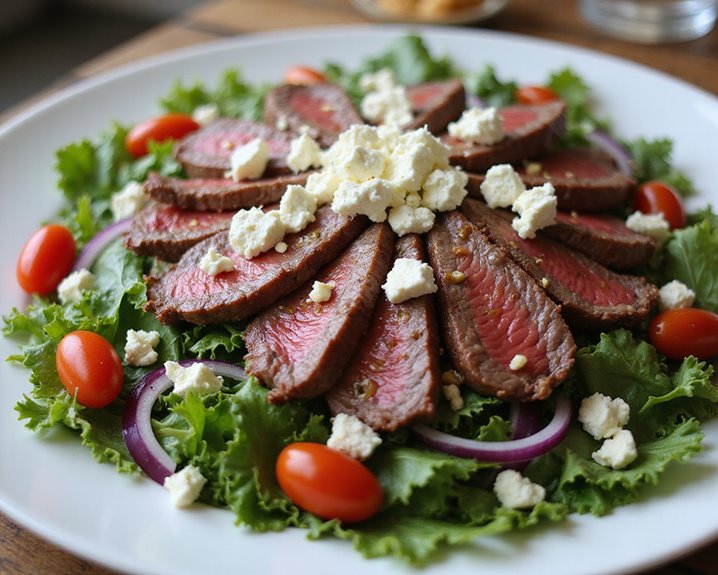 luxurious gorgonzola steak salad perfection
