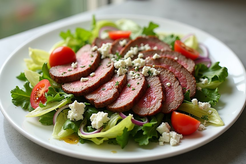 luxurious gorgonzola steak salad perfection