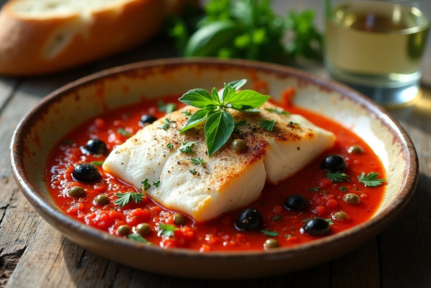 mediterranean sea bass piccante