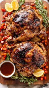 molasses glazed baked chicken masterpiece