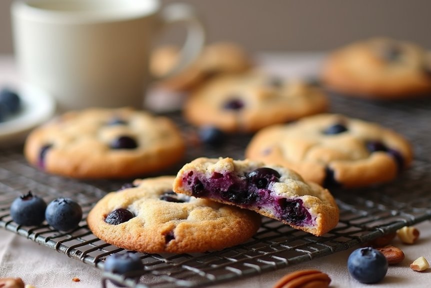 pancake style blueberry cookie recipe instructions