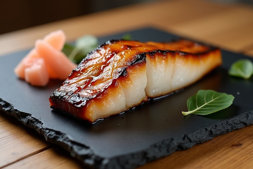 patient flavorful caramelized silky textured black cod