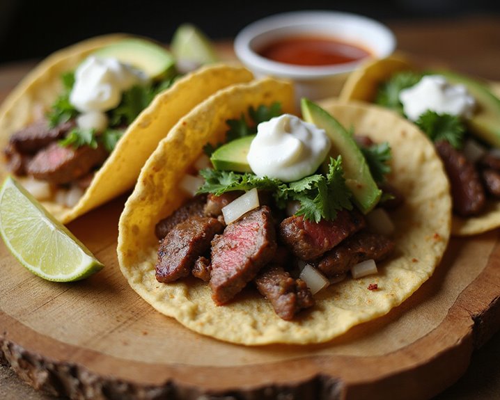 quick easy microwaved steak tacos