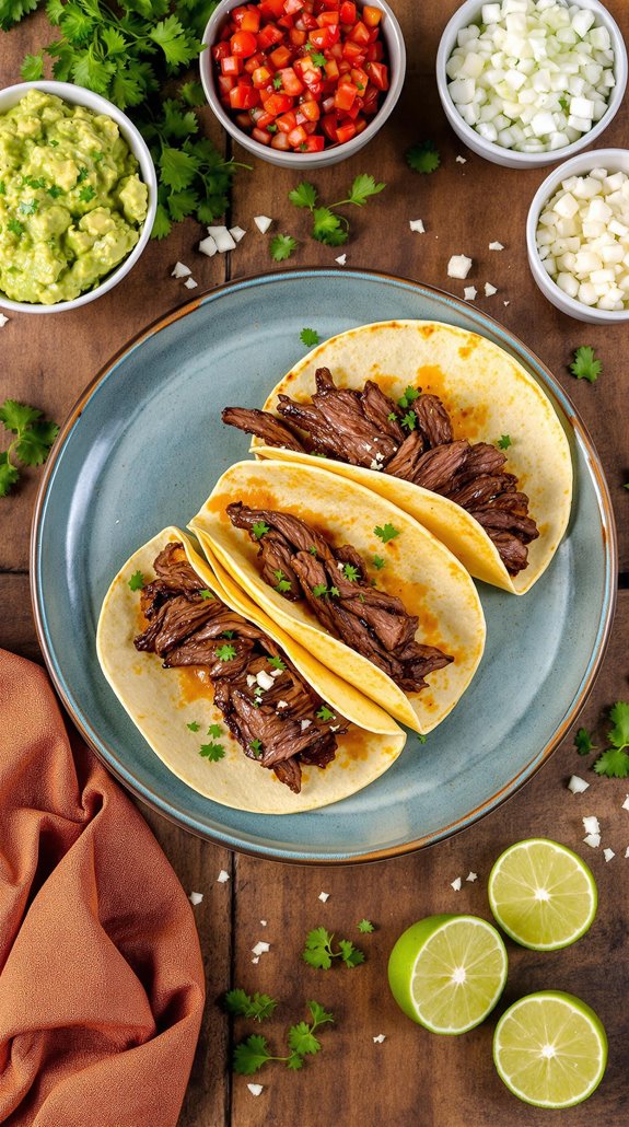 quick microwave steak tacos