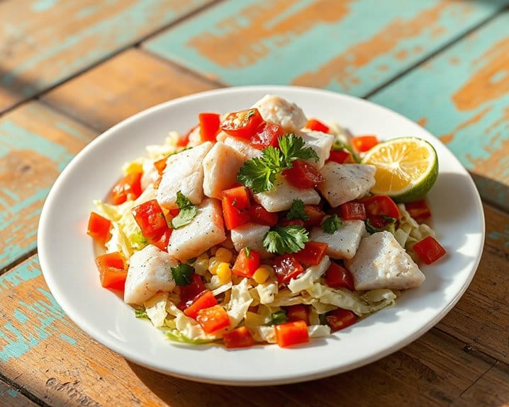 refreshing peruvian citrus cured seafood ceviche