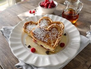 romantic decadent breakfast treat
