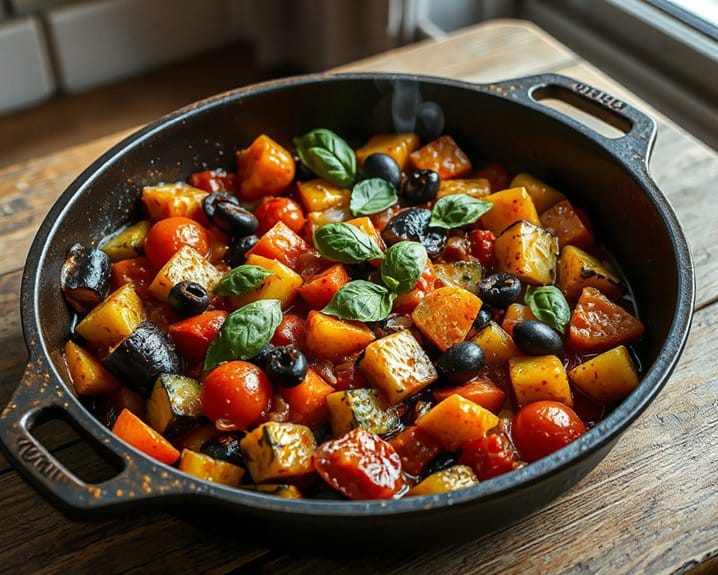 rustic french slow cooker ratatouille
