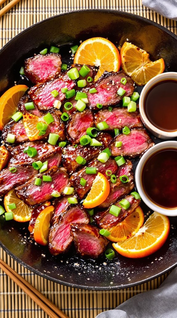 savory asian fusion steak tips