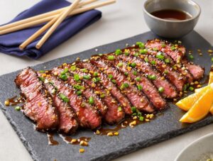 savory asian fusion steak tips