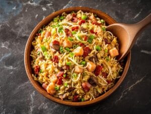 savory bacon meat fried rice