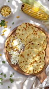 savory corn based griddle cakes