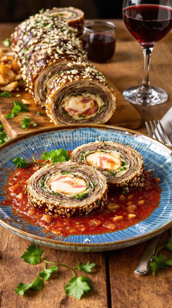 savory slow cooked stuffed italian