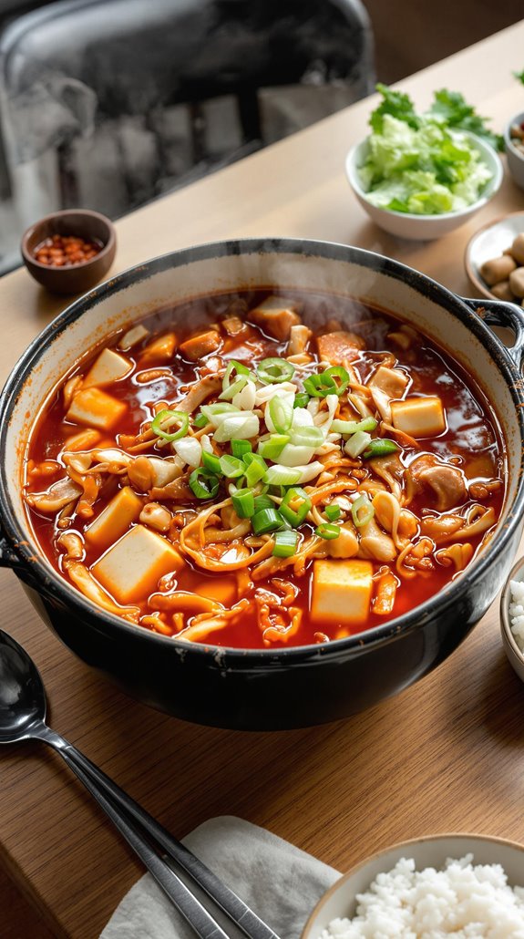 savory spicy korean fermented vegetable stew