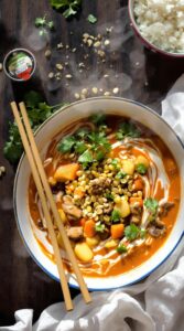 savory thai red curry beef stew