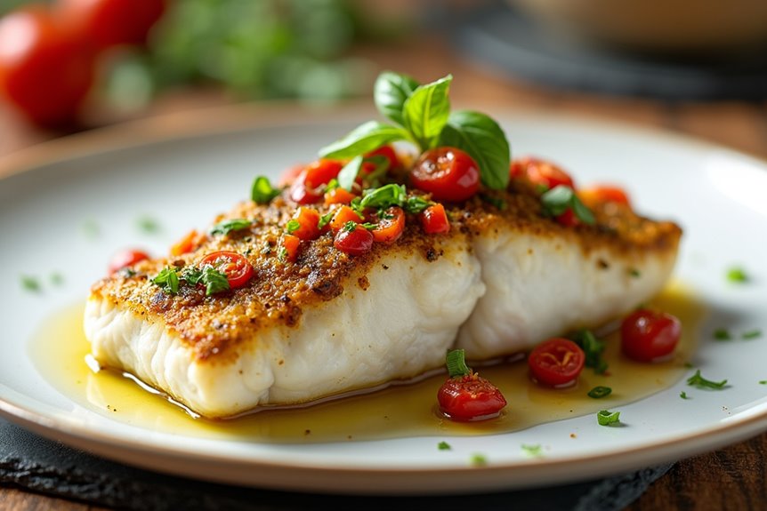 simple elegant provencal sea bass