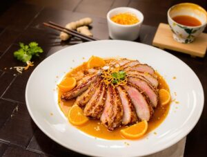 sizzling intercultural citrus infused poultry dish