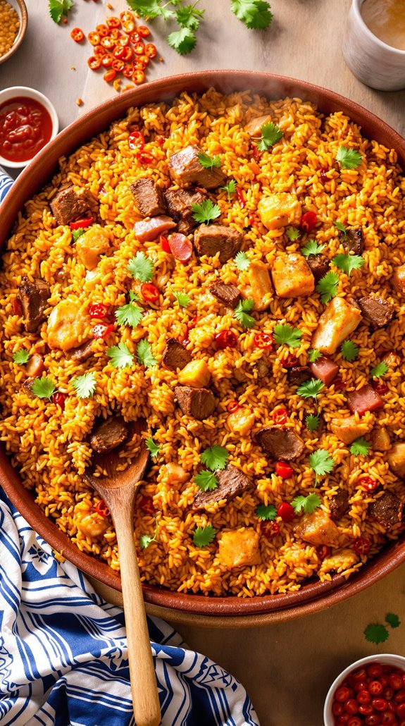 smoky meaty african festive