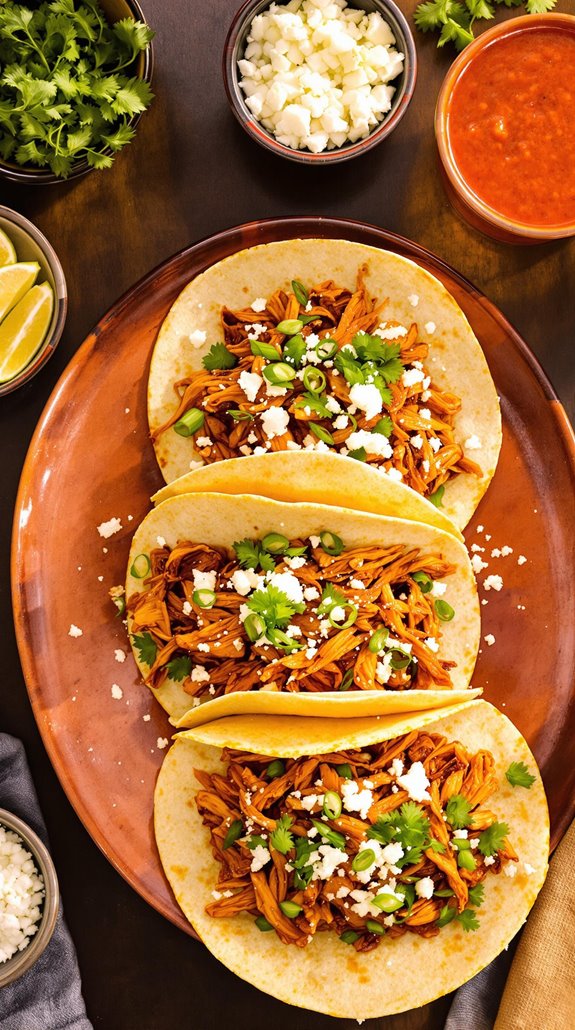 smoky mexican chicken taco