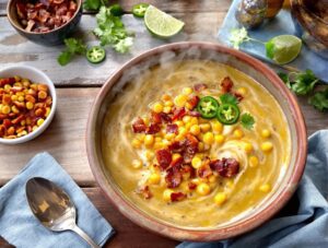smoky southwestern chili corn chowder