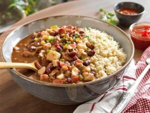 soulful comforting cajun bean dish