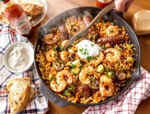 spicy cajun jambalaya cooling yogurt