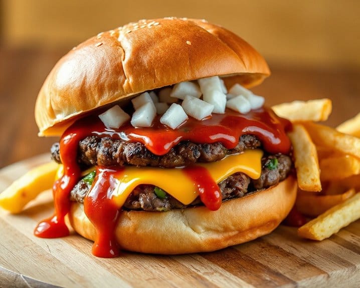 spicy homemade chili quarter pounder