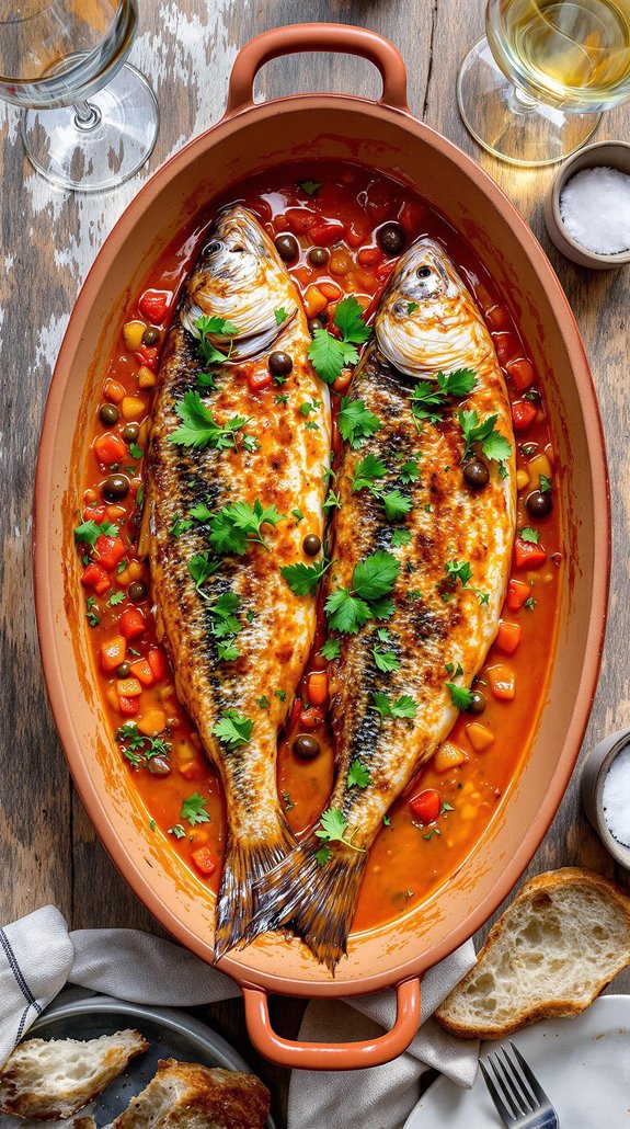 spicy mediterranean sea bass recipe