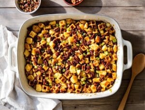 sweet and savory pecan stuffing