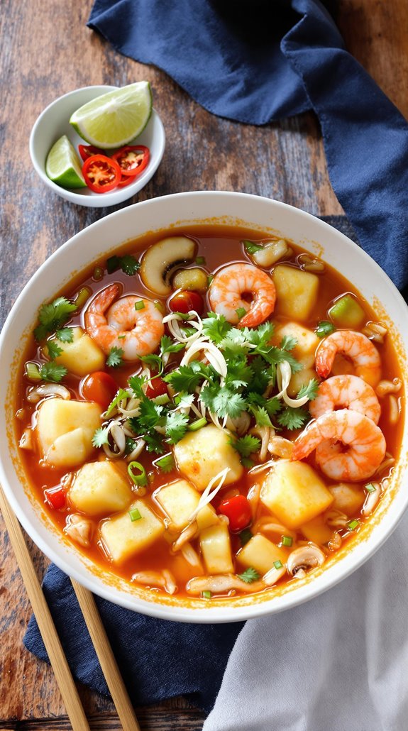 tangy tropical pineapple soup