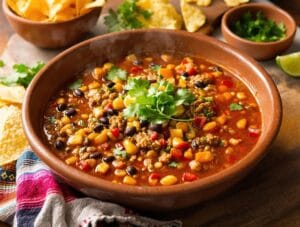vegan mexican hearty taco soup