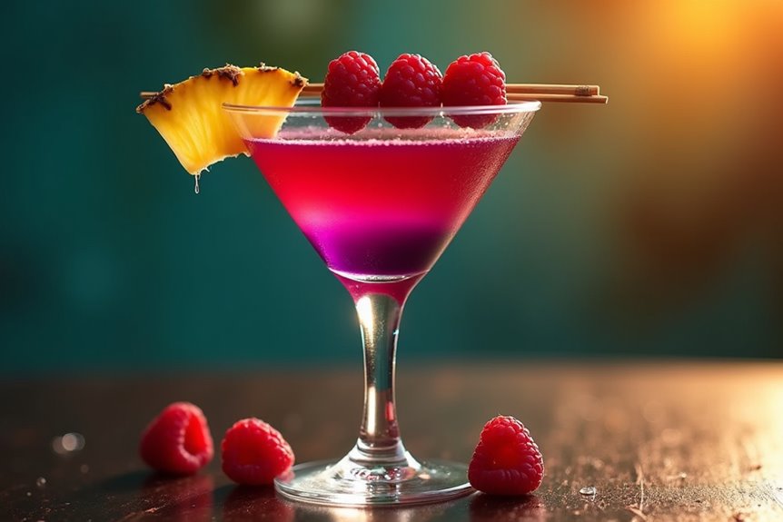 vibrant balanced chilled and garnished